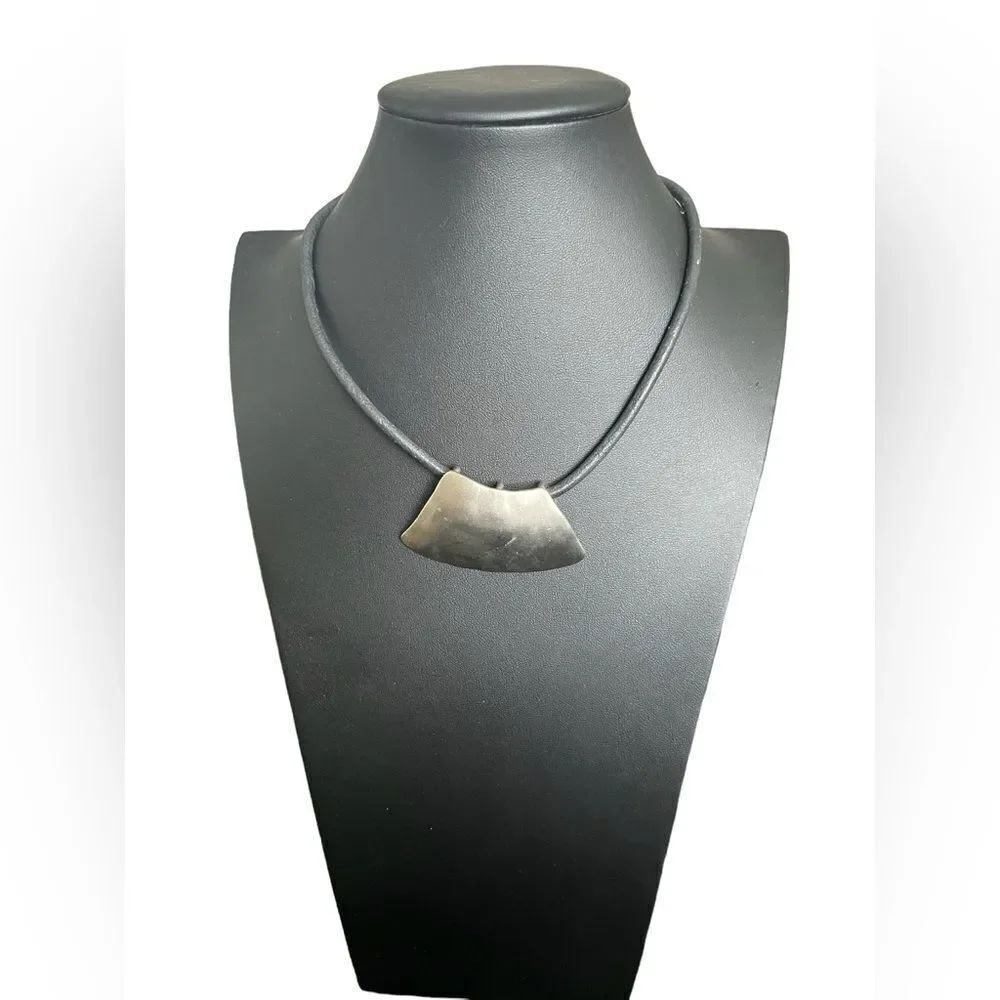 Vintage Chico’s Hammered Silver Triangle Pendants